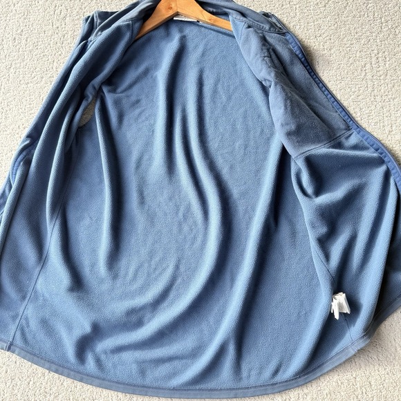 Fjallraven Keb Fleece Vest Mens M Blue Grey Wool Blend Hiking $195 Full Zip - Picture 7 of 14